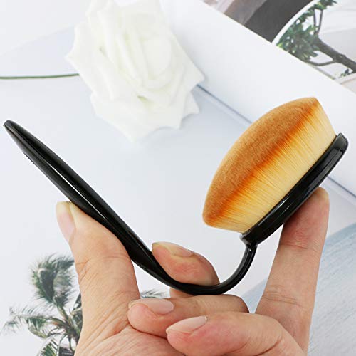 2 Sets Yoseng Oval Makeup Brushes 10 Fashionable Super Soft Professional Oval Toothbrush Foundation Contour Powder Blush Blending Brush Cosmetic Brushes Tool Set ink with Box Black(2 Pack)-Velvo Beauty