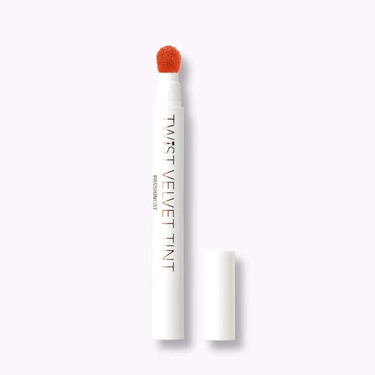 PASSIONCAT Long Lasting Lip Stain for Lips and Cheek Tint | High Pigment Color | lightweight Matte Finish | Weightless | Full Coverage | Twist Velvet Tint #9 (No.9)-Velvo Beauty