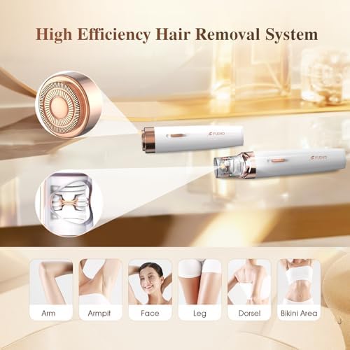 Epilator,2 in 1Epilator for Women Rechargeable,Womens Electric Shaver with LED Light,Hair Removal,Hair Removal for Women Legs/Face/Bikini/Arms,Smooth Epilator Trimmer Travel Kit Set,Simple to use-Velvo Beauty