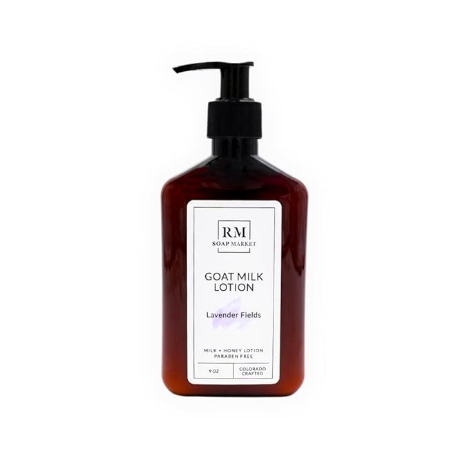 Goat Milk Lotion, Lavender Fields Fragrance, Hydrating Lotion for Men & Women With Nourishing Goat Milk, Shea Butter, Sunflower Oil & Aloe, Packed With Vitamin A, E & Selenium, 9 Oz-Velvo Beauty