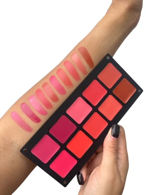 Cheeks & Lip Palette | Lipstick and Blush | Cream Formula | Reusable Magnetic Case | For All Skin Types-Velvo Beauty