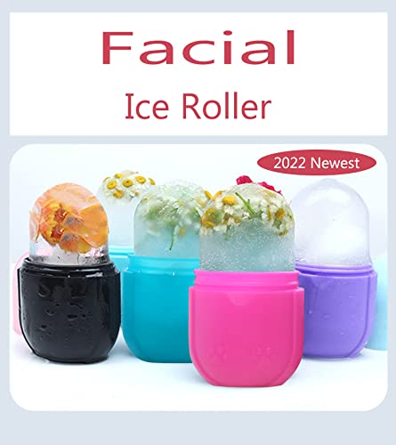 Upgraded Silicone Ice Roller for Face Massage and Skin Care - Facial Beauty Tool for Eyes, Gua Sha and Cooling-Velvo Beauty