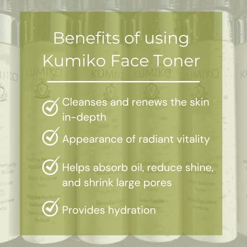 KUMIKO Ultimate Matcha Skin Care: Radiant Boost Face Toner Fresh Balance - Purifying & Refreshing Glow Essence - Hydrate, Balance, Replenish Skin - 7.84 oz - Soothe and Revitalize Your Skin-Velvo Beauty