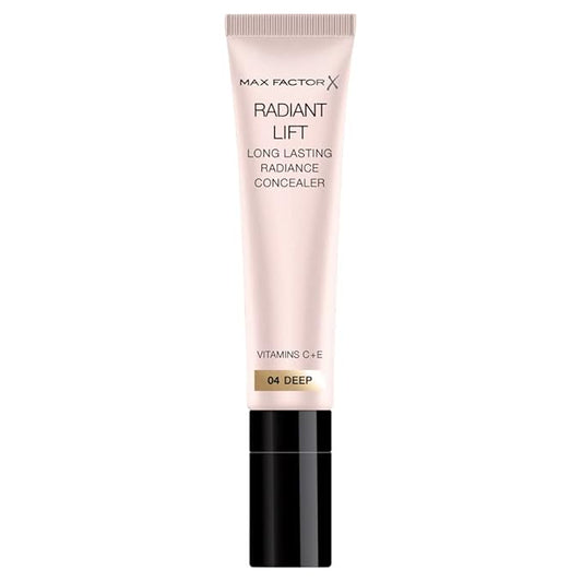 Max Factor Radiant Lift Hydrating and Brightening Concealer, Vitamins C and E, Deep 7ml-Velvo Beauty