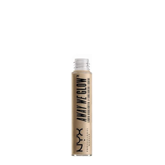 NYX Professional Makeup Away We Glow Liquid Highlighter, Daytime Halo, 0.22 Fluid Ounce-Velvo Beauty