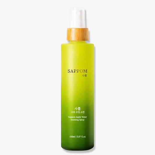 Green Apple, SAPPOM Apple Water Soothing Spray Mist, for All Skin Types, After Shave, Refresh and Hydrating Toner, Natural Herbal Care-Velvo Beauty