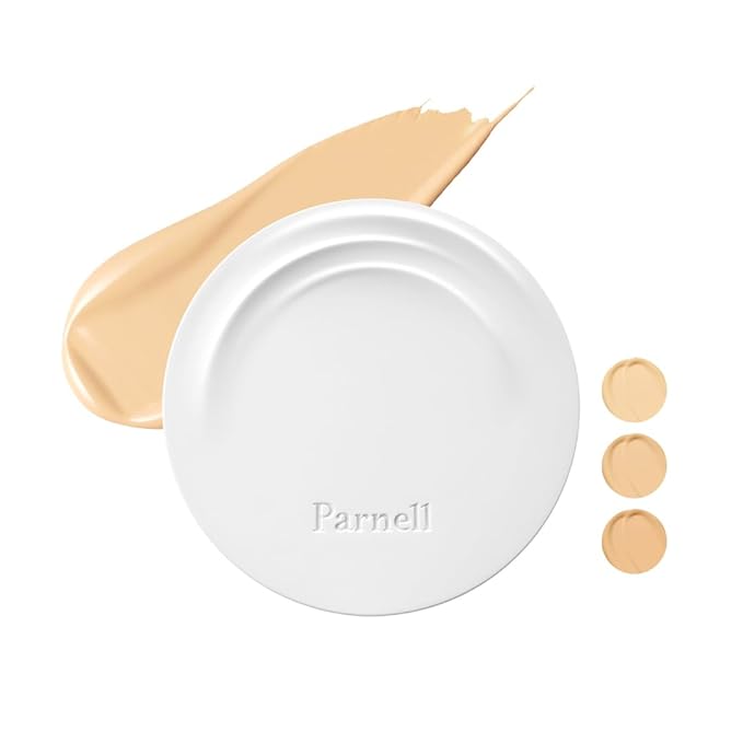 Parnell Cicamanu Serum Cushion - Moisturizing Foundation for Soothing, Coverage, Glass Skin and Lightweight for Sensitive and Dry Skin Pearl Skin (0.52 Fl Oz) (#24 Sand Beige)-Velvo Beauty