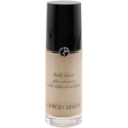 Fluid Sheer Glow Enhancer - 02 Champagne by Giorgio Armani for Women - 0.6 oz Makeup-Velvo Beauty