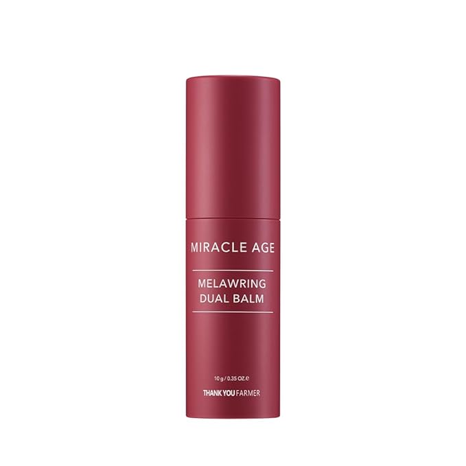 THANKYOU FARMER Miracle Age Melawring Dual Balm, Korean Eye Cream for Face, Fast-absorbing Anti Wrinkle Balm Stick, Crows Feet Eye treatment Product, Fine Lines Lifting, 0.35oz-Velvo Beauty