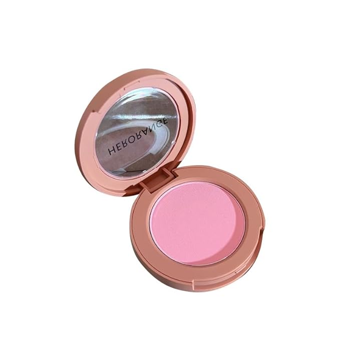 Powder Blush Face Makeup,Lightweight,Smooth,Blendable,Fade and Transfer-Resistant Baked Blush,Effortless Matte Natural Finish,Vegan & Cruelty-Free (1# Apricot Pink, One Size)-Velvo Beauty