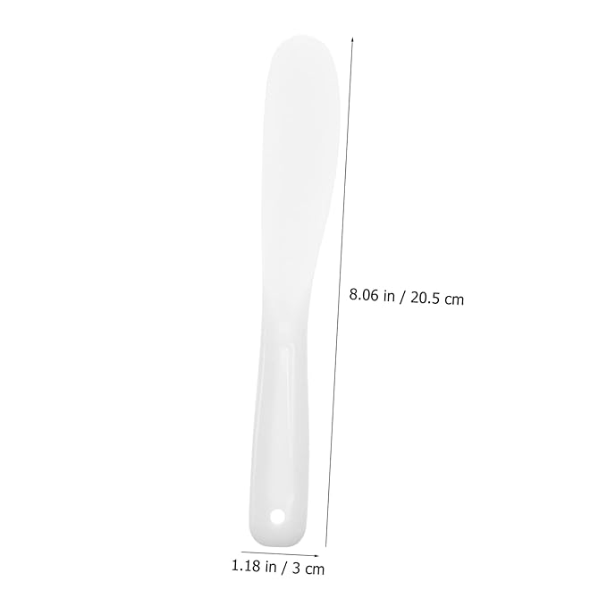 Beaupretty 10pcs Tool Stick White Makeup Silicone Makeup Spatula Mini Silicone Spatula Silicone Stirring Tools Spatulas Cosmetic Long Spatula Barber Film Stick Face-Velvo Beauty