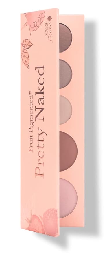 100% PURE Pretty Naked Makeup Palette All in One Compact 3 Eyeshadow, Blush, Face Highlighter, Fruit Pigmented Natural Nude, Neutral Looks for All Skin Types - Vegan (Soft, Neutral Tones)-Velvo Beauty