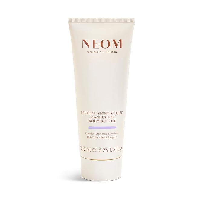 Neom - Magnesium Body Butter | 6.76 Fl Oz (200ml) | Lavender, Chamomile, & Patchouli | Lotion for Sleep with Essential Oils | 100% Natural Fragrances | Nourish & Soften | Signature Sleepy Scent-Velvo Beauty