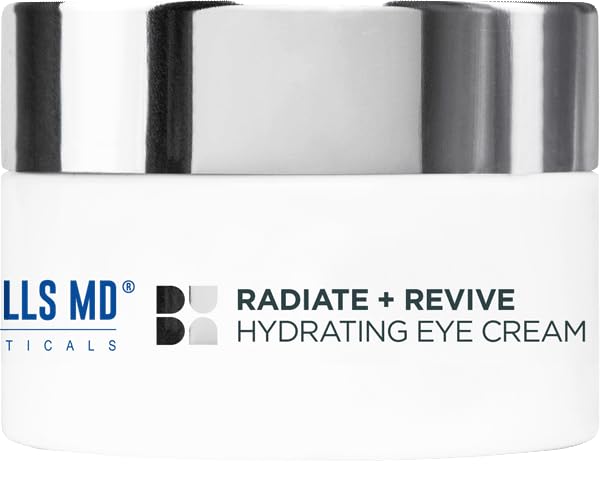 Radiate + Revive Hydrating Eye Cream- Rejuvenate Tired Eyes w/Algae to help Sagging, Hollowing, & Wrinkles- Lift Eyes, Firm Skin, Plump Complexion w/Antioxidants and Pearl Powder-Velvo Beauty