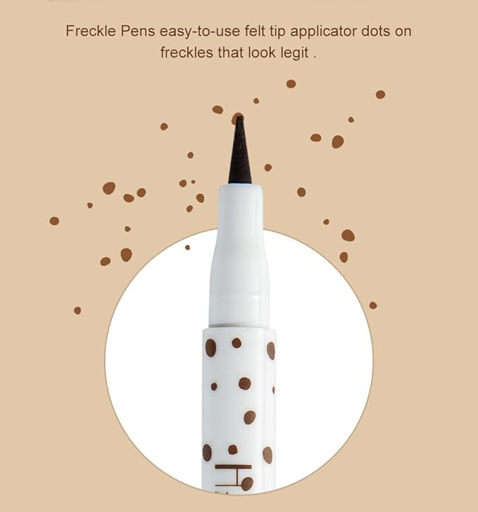 Freckle Pen Face Concealer Point Out Natural Waterproof Longlasting Fake Freckles 2 Pcs Light Brown & Natural Coffee-Velvo Beauty