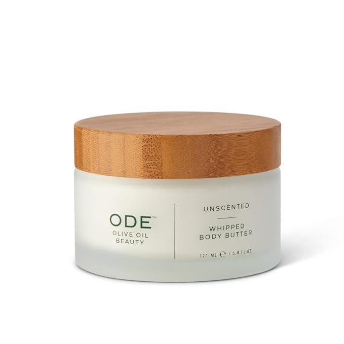 McEvoy Ranch Whipped Body Butter | ODE Olive Oil Beauty | 5.8 FL OZ | Crafted with Organic EVOO, Hyaluronic Acid, Organic Shea & Cocoa Butters | Nourishing, Brightening, Firming (Unscented)-Velvo Beauty