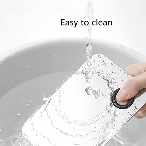 2pcs Stainless Steel Cosmetic Makeup Palette, Upgrad Stainless Steel Metal Makeup Palette with Spatula Artist Tool for Mixing Foundation Nail-Art (A)-Velvo Beauty