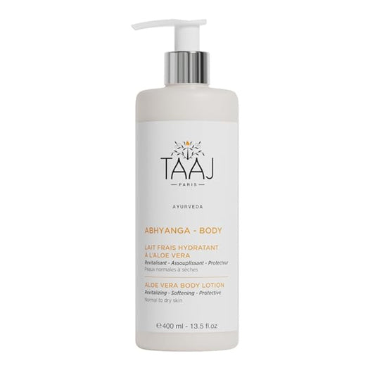 | Refreshing Body Milk with Aloe Vera – Soothes, Hydrates & Revitalizes | Regenerating, Softening & Protective Actives | Non-Greasy Finish |Ayurvedic Skincare | 97% natural & Vegan | 13.5 fl oz-Velvo Beauty