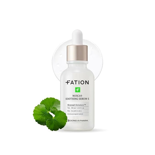 NOSCA9 Soothing Serum S - Rapid Hydrating Calming Serum with 5-Layer Ceramide Complex &Fresh Centella Asiatica, Advanced Barrier Repair for Sensitive Skin Korean Skin Care (1.01 Fl Oz (Pack of 1))-Velvo Beauty