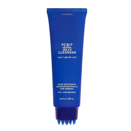 AAVRANI Scalp Detox Jelly Cleanser - Sulfate-Free Clarifying Shampoo - with Glycolic Acid & Vitamin E to Remove Build Up and Excess Oil - Color-Safe - Vegan - 8.4 Fl Oz-Velvo Beauty