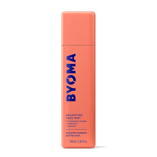 BYOMA Balancing Face Mist - pH Balanced Face Toner with Ceramides, Probiotics & Allantoin - Alcohol Free Toner Spray - Balance, Soothe & Refresh Throughout The Day - 3.38 fl. oz-Velvo Beauty