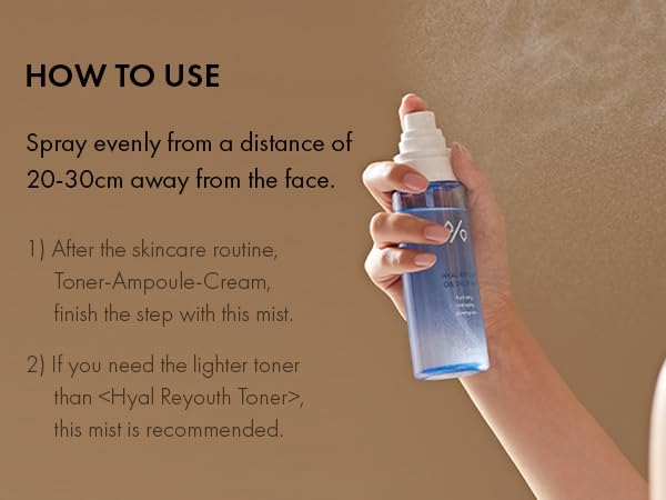 leegeehaam Dr.Ceuracle Hyal Reyouth Oil Drop Mist (125ml / 4.22 fl. oz.) - Facial Serum Mist with Hyaluronic Acid, Panthenol, Fructan, Soothing and Hydrating for All Skin Types-Velvo Beauty