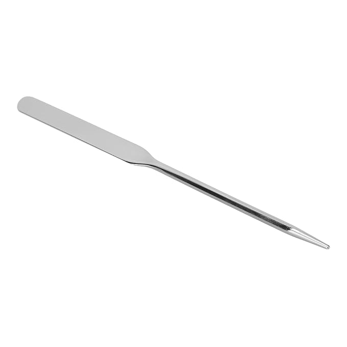 Stainless Steel Makeup Spatula for Professional, Makeup Spatula Ergonomic Nail Art Stirring Tool Facial Mixing Stick Makeup Artist Makeup Tool Beauty Spatula Nail Art Makeup Stirring Rod-Velvo Beauty
