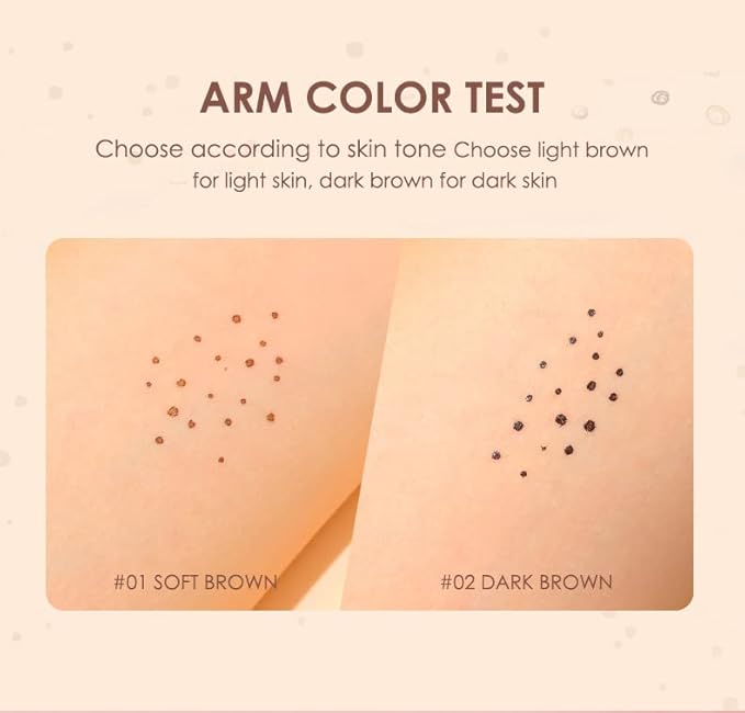 Freckle Pen Faux Freckle Pen Colour Pop Freckle Pen Supernaturally Realistic Freckles Makeup Brush Fantastic Freckles Pen Long-lasting Waterproof Soft-point Absorbent Pen For a Natural and Easy Makeup Look (Double)-Velvo Beauty