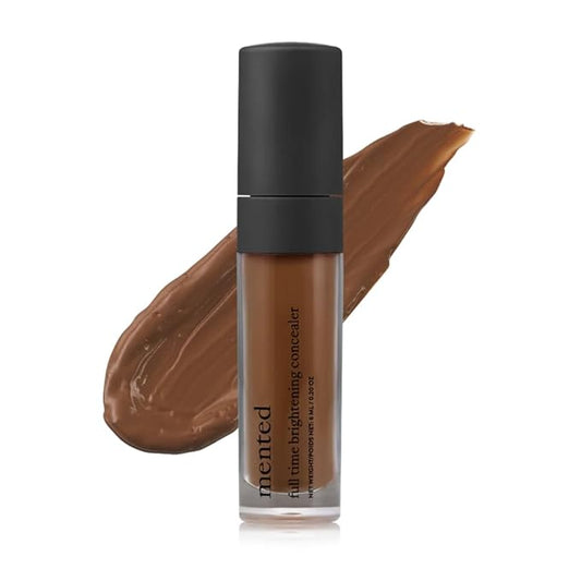 Mented Cosmetics Full-Time Eye Brightening Concealer for Women, Lightweight Full-Coverage Eye Makeup Concealer, Under Eyes Make Up Corrector, Blemishes & Contour, Clock In-Velvo Beauty