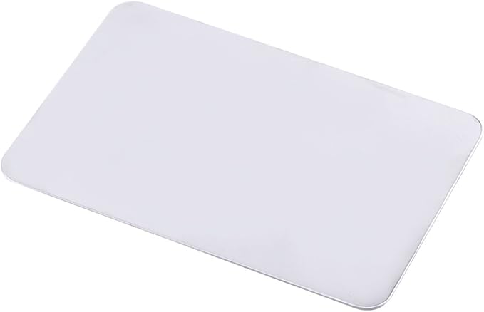 Mixing Palette Small Stainless Steel Makeup Palette Rec Shape Mixing Plate Tools with Spatula Nail Art Palette for Blending Cosmetic Shades-Velvo Beauty