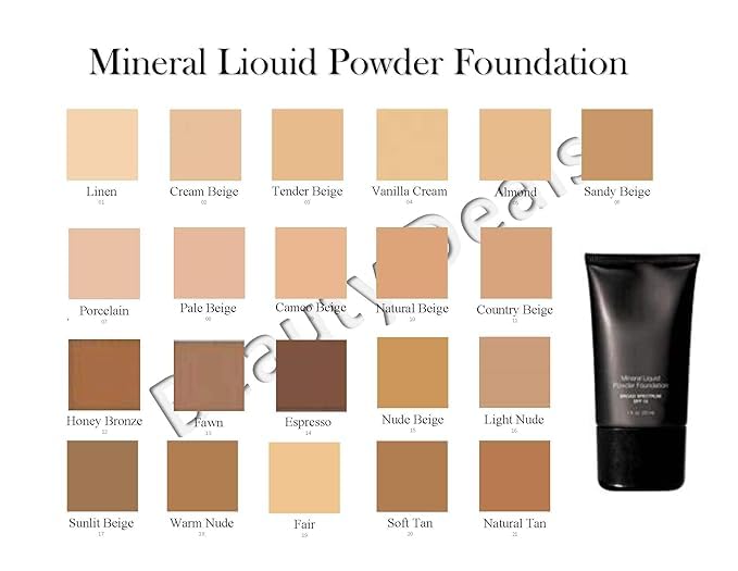 Mineral Liquid Powder Foundation Broad Spectrum SPF 15 Pack of 2 (Porcelain)-Velvo Beauty