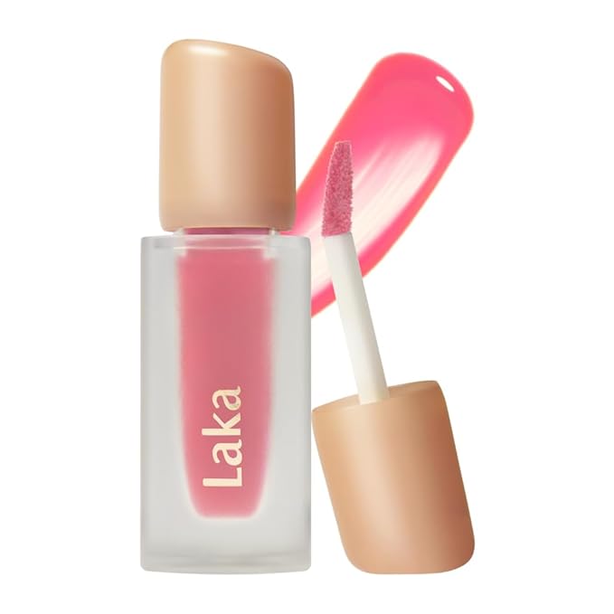 Laka Fruity Glam Tint, 4.5g/0.15 oz., Glowing Lip Stain with Wide Color Spectrum, Hydrating & Lightweight Texture, Long-Lasting Bold Stain, Non-Sticky, Vegan, K-Beauty (#119 Dreaming)-Velvo Beauty