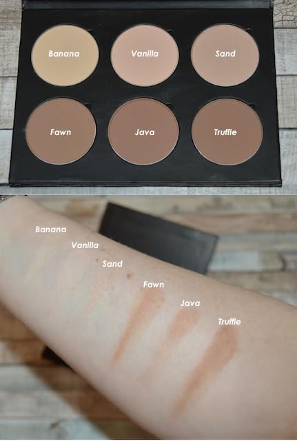 Truffle Matte Powder Contour Makeup – 37 mm Magnetic Palette Refill Pan for Contouring Highlight Make Up Kit by Beauty Junkees, Professional Quality Paraben Gluten Cruelty Free Cosmetics-Velvo Beauty