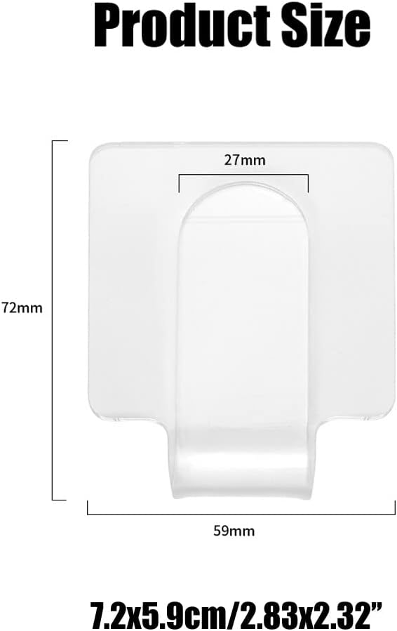 Pack of 2PCS Professional Hand-held Makeup Mixing Palette Acrylic Clear Nail Art Manicure Palette Plate Tray for DIY Art Design Paint and Cosmetics-Velvo Beauty
