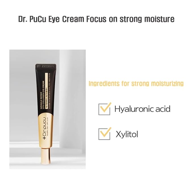 Wrinkle Repair Collagen EYE CREAM, Korean eye cream, under-eye night cream for anti aging, moisturising, no greasy or too light texture, mild powdery scent, 1.01 fl. Oz-Velvo Beauty