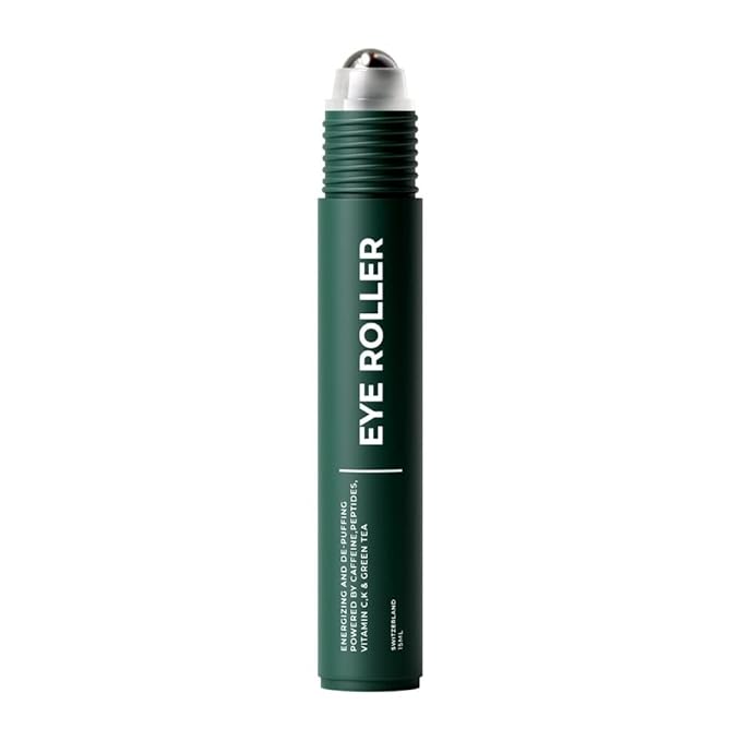 Wolf Project Under Eye Roller - Korean Beauty, with Caffeine, Vitamin C and Peptides - Energizing Serum for Dark Circles and Puffiness, Fine Lines, Wrinkles - Gel-Based Brightening Cream-Velvo Beauty