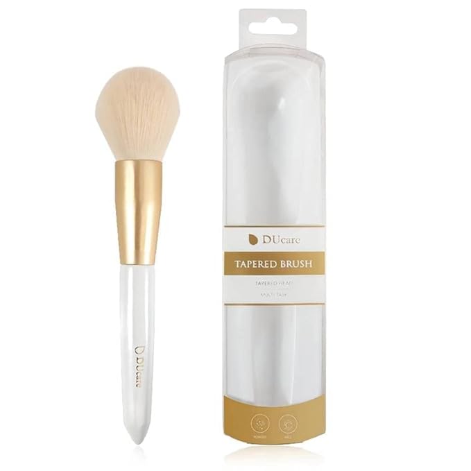 DUcare Tapered Blush Brush for Cheeks - Pointed Powder Brush for Light Application, Multi-Purpose Makeup Brushes Perfect for Highlighting, Defining, Sculpting, and Contouring-Velvo Beauty