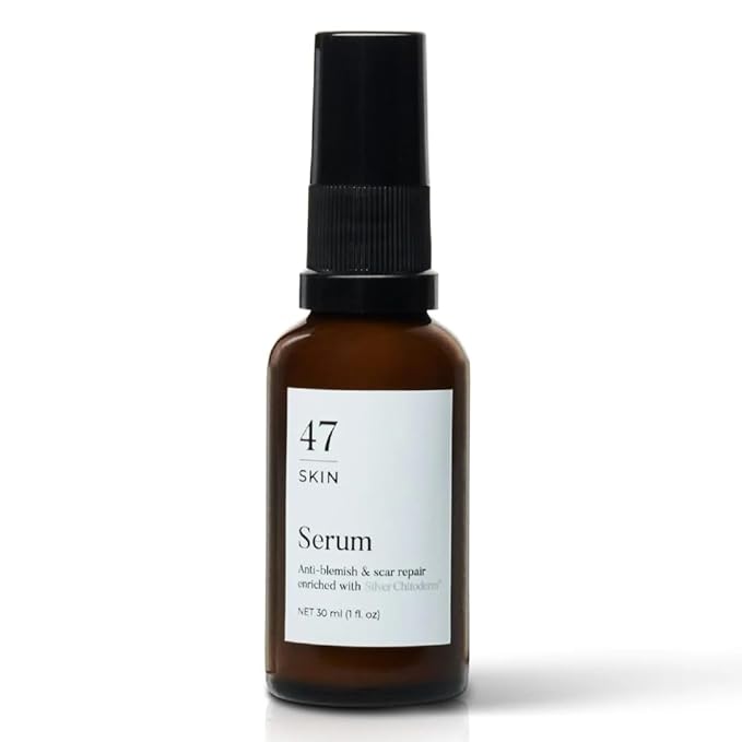 | Hydrating Face Serum with Silver Chitoderm for ALL Skin Types | Clears Acne, Prevents & Heals Breakouts & Blemishes, Repairs Scars | Moisturises and Nourishes For Smooth Skin | 30ml-Velvo Beauty