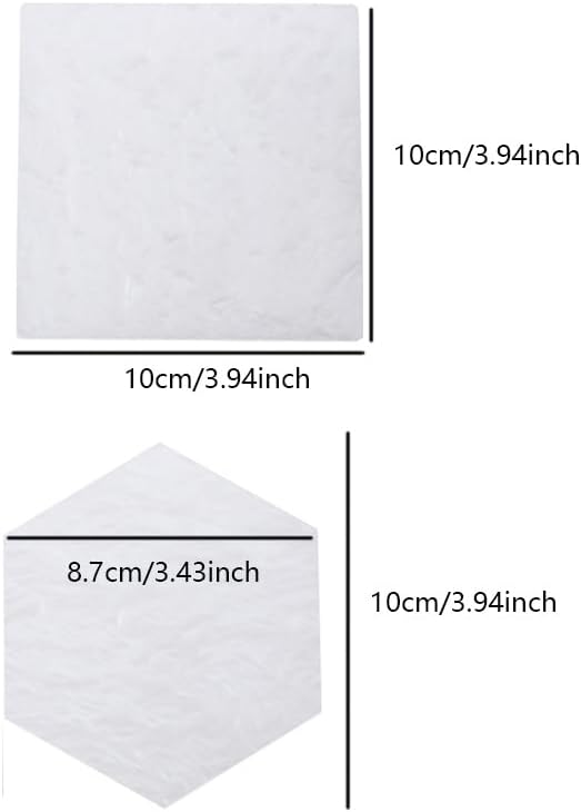 2pcs Nail Art Palette, False Nail Tips Display Board, Nail Art Painting Mixed Color Palette, Nail Art Display Cosmetic Mixing Tools (Hexagon/Square)-Velvo Beauty