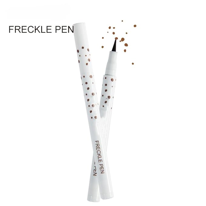 Freckle Pen 4 Colors Natural Freckle Pen Fake Freckle Pen Waterproof Long Lasting Soft Spots Natural Relaxing Sun Makeup (Dark Brown)-Velvo Beauty