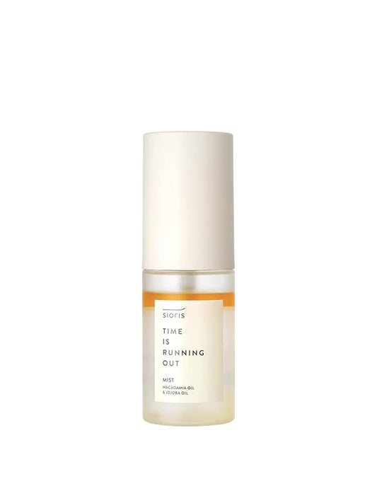 SIORIS Time Is Running Out mist 30ml (organic, vegan), glass skin face mist for Sensitive Skin, jojoba oil for moisture lock, enriched citrus water rejuvenates glass veil finish-Velvo Beauty