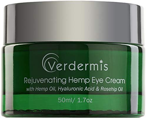 Rejuvenating Hemp Eye Cream with Hemp Oil, Hyaluronic Acid, Rosehip Oil, and Vitamins. Formulated to Treat the Sensitive Skin around the Eyes.-Velvo Beauty