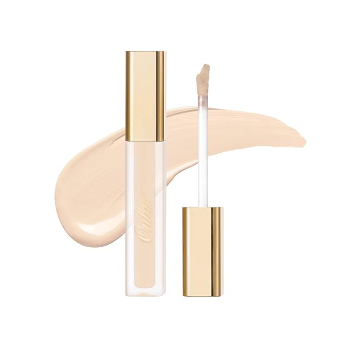 Oulac Full Coverage Concealer, Concealer Stick for Face and Eye Dark Circles, Hydrating Concealer Infused with Hyaluronic Acid, Vegan Concealer 3.8ml, Shade: W1 Porcelain-Velvo Beauty