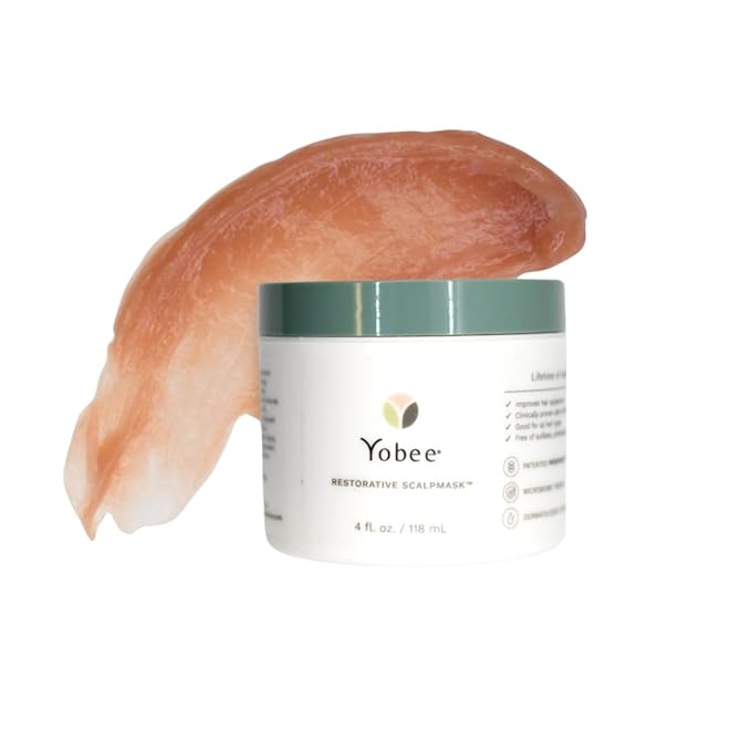 Yobee Restorative Scalp Mask - Dry Scalp Treatment Hair Mask - Probiotic Extracts, Organic Honey, Turmeric, Vitamin B12 - Natural Dry, Itchy, Sensitive Scalp and Dandruff Relief - for Adults, 4 fl oz-Velvo Beauty