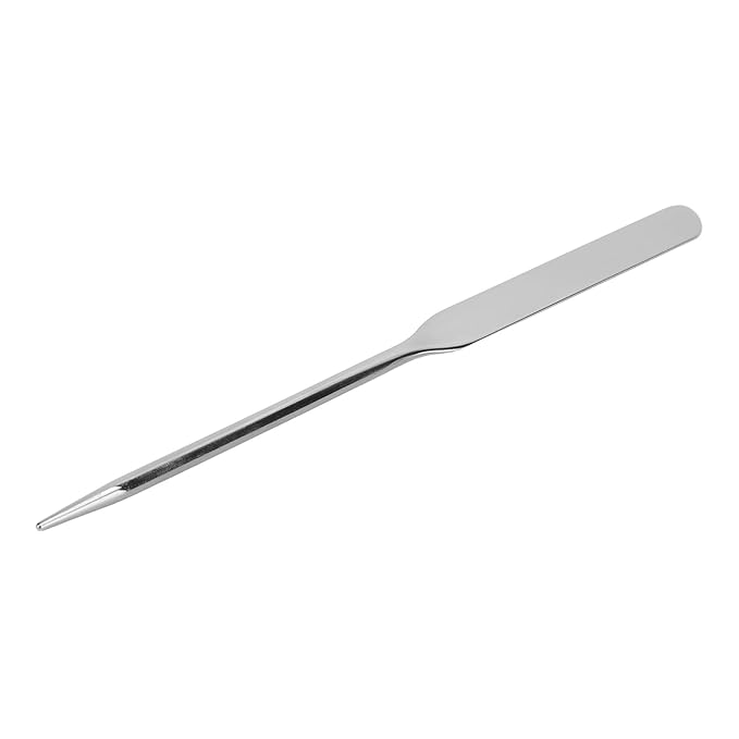 Stainless Steel Makeup Spatula for Professional, Makeup Spatula Ergonomic Nail Art Stirring Tool Facial Mixing Stick Makeup Artist Makeup Tool Beauty Spatula Nail Art Makeup Stirring Rod-Velvo Beauty
