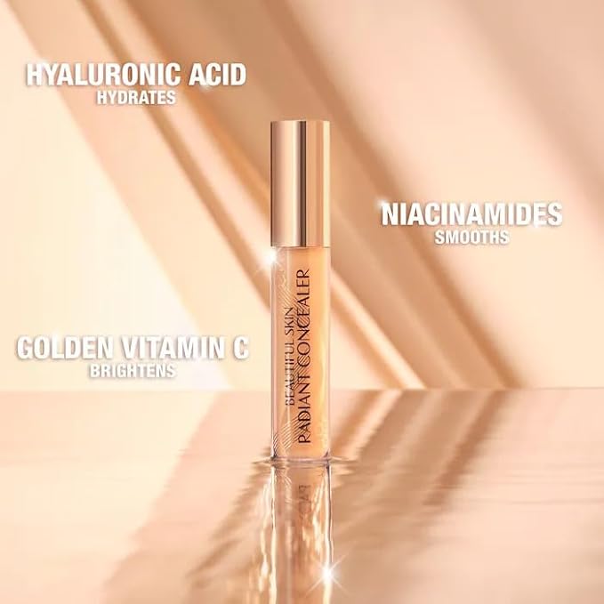 Charlotte Tilbury Beautiful Skin Medium to Full Coverage Radiant Concealer with Hyaluronic Acid – 16 Deep-Velvo Beauty