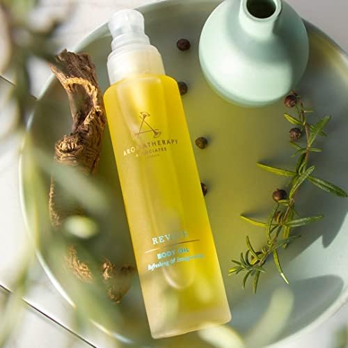 Aromatherapy Associates Revive Body Oil. A Luxurious Oil for an Energized and Nourished Body. Essential Oils Promote Healthy Micro-Circulation and Soften Skin (3.4 fl oz)-Velvo Beauty