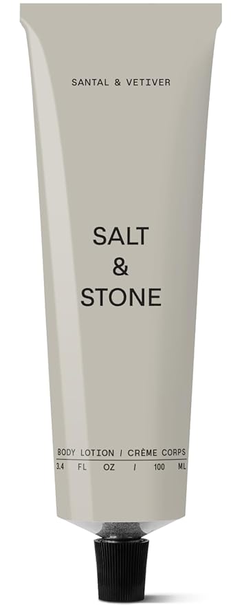 Salt & Stone Body Lotion for Women & Men | Hydrates, Nourishes & Softens Skin | Restores Dry Skin | Fast-Absorbing | Cruelty-Free & Vegan (100 ml) (Santal & Vetiver)-Velvo Beauty