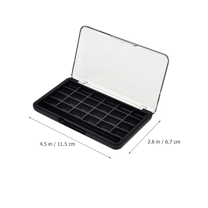 Empty Eyeshadow Palette Eyeshadow Makeup Palette Lipstick Container Makeup Empty Case for Blush Lipstick, 2Pcs 24 Grids-Velvo Beauty