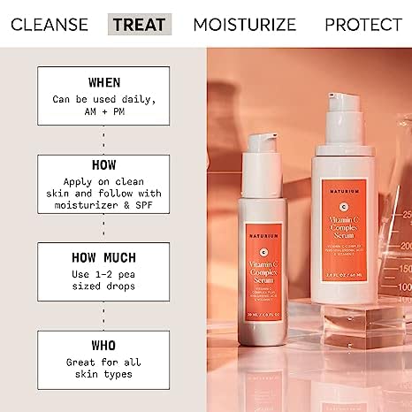 Naturium Vitamin C Complex Face Serum Jumbo, Anti-Aging Facial Treatment with Hyaluronic Acid & Vitamin E, 2 oz-Velvo Beauty